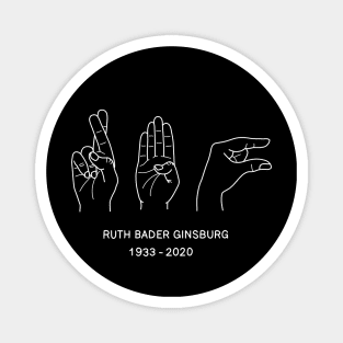 Ruth Bader Ginsburg ASL Magnet